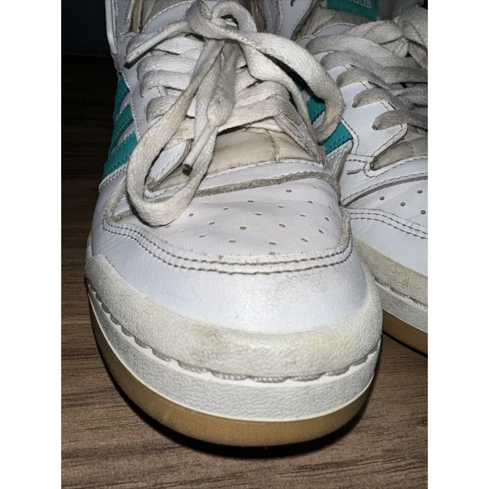 Size 9.5 - adidas‎ Forum Mid White Mint Rush W